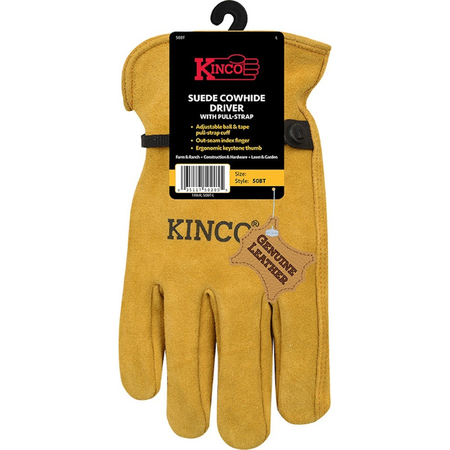 KINKO GLOVES DRVR GOLD XL 50BT-XL